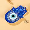Evil Eye Hand of Fatima Holder,Jewelry Tray, Ring Dish,Decorative White Ceramic Ring Tray for Jewelry, Key Bowl