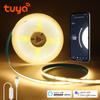Tuya Smart Life WiFi USB 5V COB LED Strip 320LEDs/M Remote Control Dimmable LED Night Lights Work With Alexa Google Home