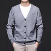 Men’s Slim Fit V-Neck Button-Up Knit Cardigan