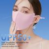 Breathable Jelly Color Ice Silk Sun Protection Mask - Dustproof & Washable