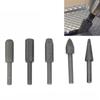 5 Pcs Rotary Rasp Heat Treated High Carbon Steel Router Grinding Burr