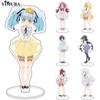 ZOMBIE LAND SAGA Two Sided Acrylic Stand Figures Model Plate Hoshikawa Lily Minamoto Sakura Standing Sign Desk Decor