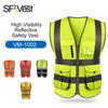 SFVest High Visibility Reflective Safety Vest Reflective Vest Multi Pockets Workwear Security