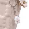 Cute Flocking Puppy Keychain Cartoon Puppy Dog Phone Chain Earphone Case Pendant Lanyard Backpack Bag Decor Car Key Ring