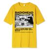 Radiohead T Shirt Men Vintage Classic Street Tees North America Tour Rock Boy Camisetas Hombre Oversized Tops
