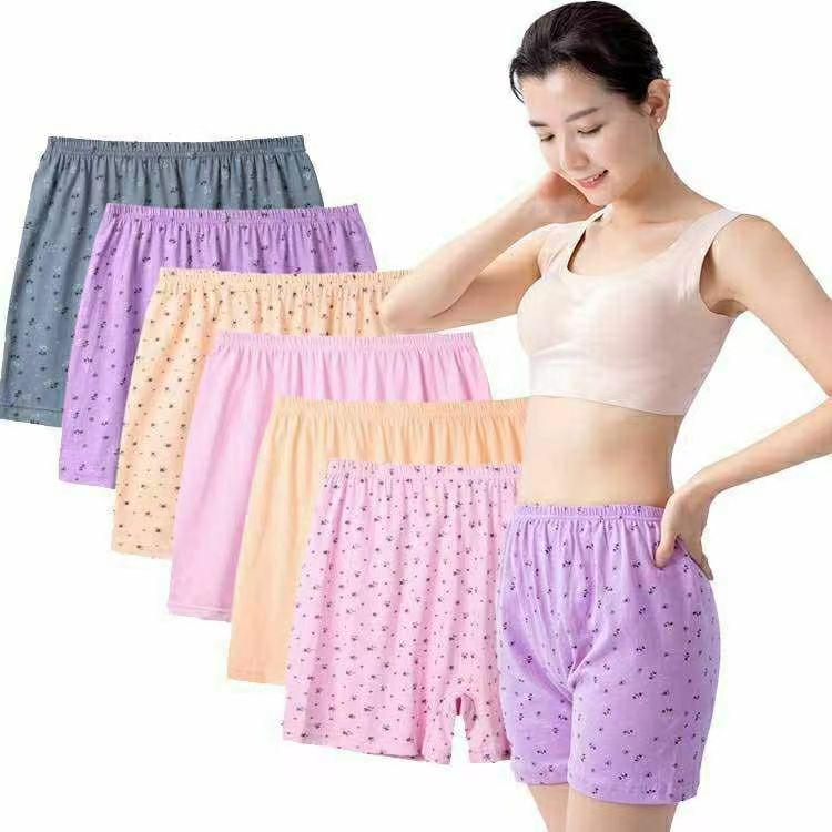 Cotton High-Waist Plus Size Boxer Briefs for Middle-Aged and Elderly Women - Breathable and Comfortable Fit