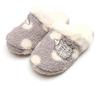 LISA LARSON Dotted Boa Hedgehog Slippers Nordic Style Lisa Larson Room Shoes for Women and [Cute Men] (Gray)