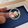 Chinese Style Plum Blossom Branch Brooch Women's Resin Flower Elegant Chest Flower High-end Versatile Pearl Pin Accessory