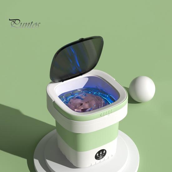 12L Large Capacity Portable Folding Washing Machine Semi-Automatic Timer Function Lightweight Compact Design Underwear Socks Washer