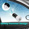Dual USB Car Charger with Handcrafted Diamond-Like Glass Ornaments for Stylish Mobile Phone Charging