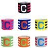 1-10pcs Kids Adults Football Captain Armband Soccer Arm Band Football Match Captain Group Armband Team Leader C Word Arm Sleeve