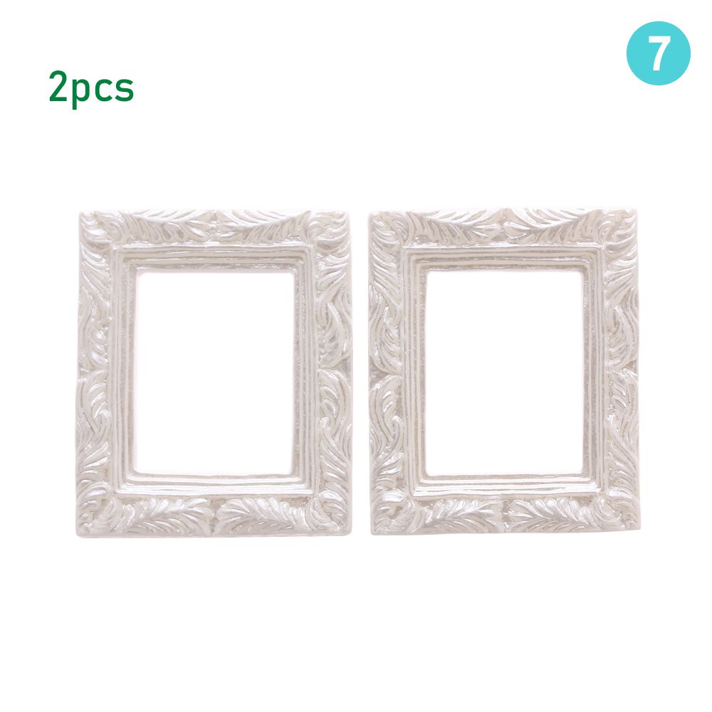 Resin Photo Frame Simulation Furniture Model Doll House Decoration Dollhouse Miniature Accessories