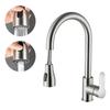 1 Pc Kitchen Faucets Hot and Cold Two-In-One Household Kitchen Pull-Out Faucet with 2 Modes Nozzle 360 Degrees Rotation Faucets