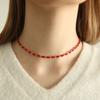 Less Is More Coral Necklace