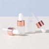 5Pcs 1/2/3/5Ml Frosted Glass Dropper Bottles Empty Essential Oil Bottles Jars