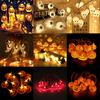 150cm 10LED Halloween LED String Light Portable Pumpkin Ghost Skull Light Home Bar Halloween Party Decoration Supplies Atmosphere Light