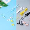 Wired Earphone High Fidelity 6D Surround Sound Effect Ergonomic 3.5mm Stereo Sports In-ear Earbud for Running