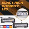 12V 24V Car Led Strobe Light Flashing Grille Lights Emergency Light 6LED WARN LIGHT 6LED Flash For Truck Trailer Beacon Lam U1D0