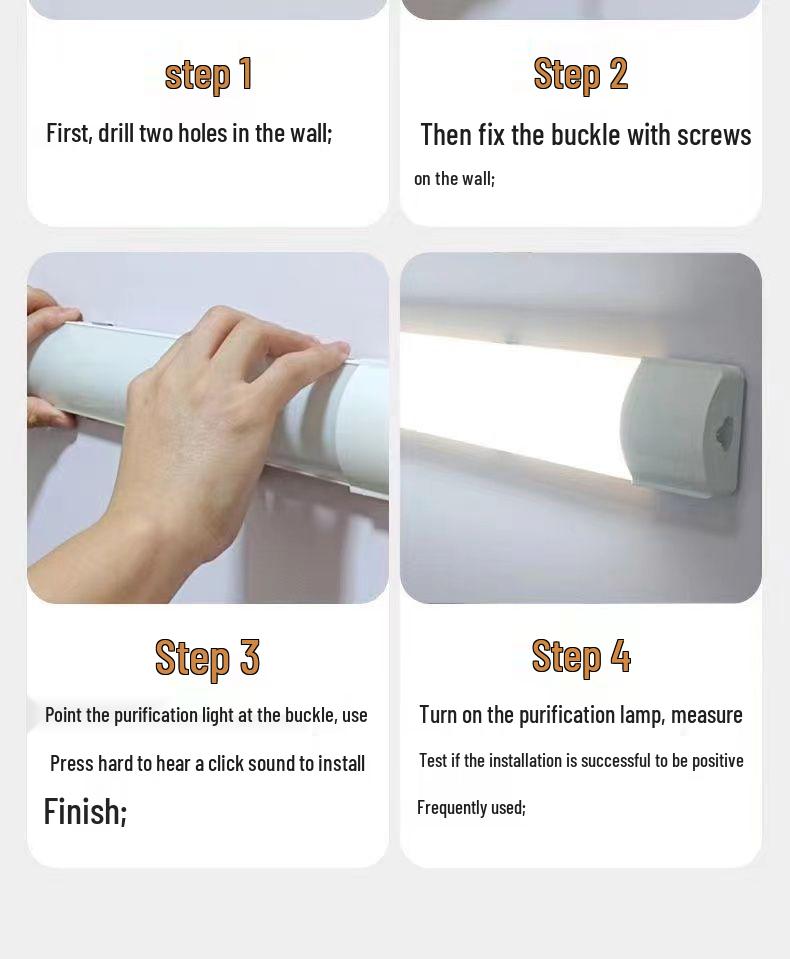 LED Super Bright Daylight Tube: Long Strip, Three-Proof Purification Light for Home, Office, and Mall Use