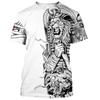 Men's T-shirt Summer Retro Style Fashion Egyptian Pharaoh Print Short Sleeve Tee Shirts Quick Dry Men's Crew Neck Loose Tops