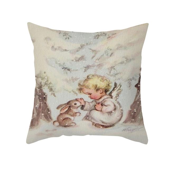 Christmas Ornament Navidad Noel Xmas Gifts Christmas Cushion Cover Merry Christmas Decorations for Home