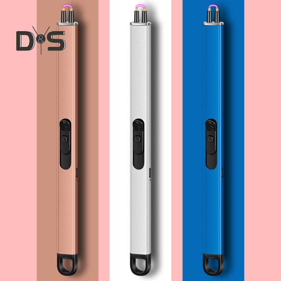 1 комплект, электрический воспламенитель с длинной ручкой, портативный ветрозащитный воспламенитель с зарядкой через USB для кемпинга, пикника, домашнего использования