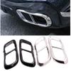 2Pcs/Sets Glossy Black Aluminum Alloy Rear Dual Pipe Exhaust Outputs Mufflers Cover For BMW X5 G05 X7