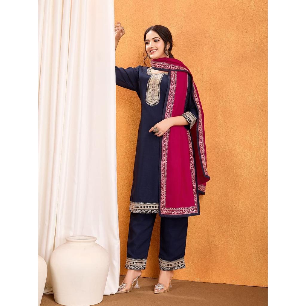 Party Wear Designer Salwar Kameez Set Bollywood Pakistani Women Top Tunic Kurti VSO-1768 C