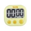 Tanita YL Kitchen Study Timer with Large Loud 100 Magnetic Yellow TD-384 Screen, Sound, Minutes, Stand,