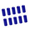 A ABSOPRO Car Silicone Hose Caps 4mm 0.16" Intake Vacuum Hose Tube End Plug Blue (Set of 10)