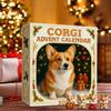 Corgi Christmas Advent Calendar 2025 24 Days Countdown Calendar Acrylic Corgi Themed Ornaments Holiday Gifts for Dog Lovers