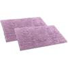 Premium Anti-Slip Microfibre Bathmat - 60cm X 40cm, Dusty Lilac, Pack of 2