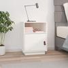 VidaXL Bedside Table White 40x34x55 Cm Solid Pine Wood 818317
