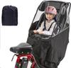 Rain Cover for Rear Child Child Seat Child Rain 600D Increased Spacious Shape Easy To Get On and Ventilation Wind Cold Rain Cover Seat, Bicycle, Seat,