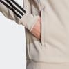 Adidas Originals Trefoil Three-Stripe Colorblock Logo Long Sleeve Jacket Men Outerwear Beige IL2495