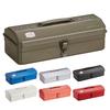 Toyo Steel (TOYO) Y-350 Steel Tool Box, Moss Green (Approx. 37cm Wide X 16cm Deep X 12cm High), Made In Japan, Tool Box, Storage Box