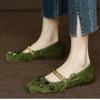 2024 New Hot Selling Square Toe Women's Shoes Flower Decoration Chain Bow Knot Comfortable Solid Color Women's Shoes Zapatos