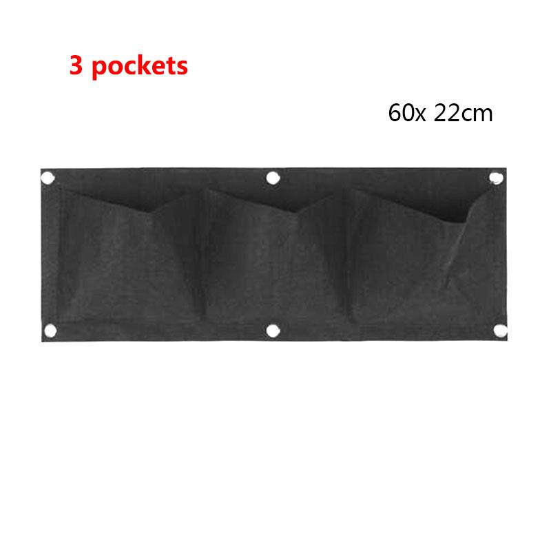 2/4/9 Pockets Vertical Garden Grow Bags Plant Wall Hanging Planting Pots Grow Planter Vegetable Gardening Supplies