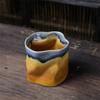 Creative Coffee Cup Coarse Pottery Water Cup Retro Supply Niche Ceramic Cup Japanese Ceramic Special-Shaped Cup