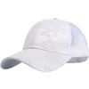 Mesh Camouflage CA621 [White Fang] Cap, Sports, Running, Outdoor, Men's, Women's, (White)
