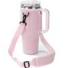 40Oz Water Bottle Carrier Bag Adjustable Shoulder Strap Mug Cups Sleeve Solid Color Bottle Holder For Outdoor Hiking