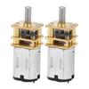 2Pcs Gear Motor DC 6V 200RPM Speed Reduction 3x8 Shaft Geared Motor for RC Car Toy