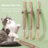 Cat Chew Stick Toy Natural Vine Sticks Dental Health Molar Toy Catnip Treat Toys Teeth Cleaning Stick for Indoor Kittens