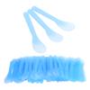 100pcs Cosmetic Spatula Plastic Disposable Hair Removal Cream Tattoo Repair Cream Spatula Blue