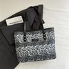 Popular Textured Bag Women'S Autumn And Winter Leopard Print Tote Bag Women'S Large-Capacity Commuting Shoulder Bag
