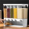 10L/6L Wall Mounted Rice Bucket Food Grains Classified Storage Box Can Sealed Moisture Proof Tank Kitchen Cereal Dispenser Container