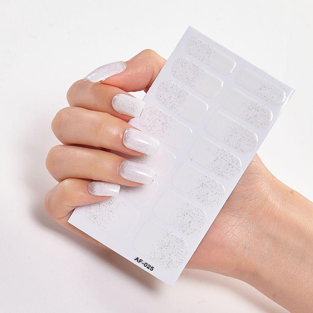 Girls Press On Nail Self Adhesive Nail Polish Strips Nail Art Decal Nail Stickers Full Nail Wraps