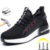 Breathable Men Work Safety Shoes Anti-smashing Steel Toe Cap Working Boots Construction Indestructible Work Sneakers Men Shoes