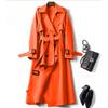 Trench Coat Women In The Long Section of The Spring and Fall New Korean Version of The Large Size Coat Over The Knee Jacket