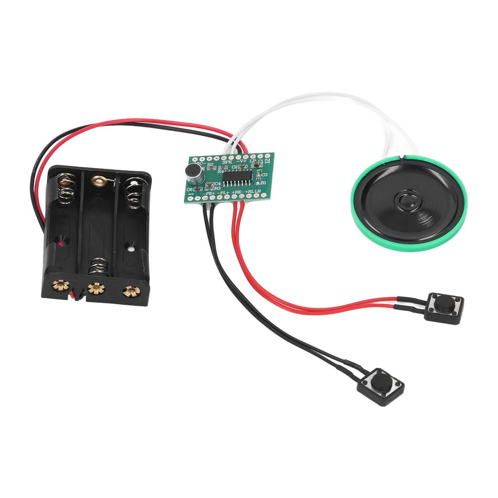 4 Minutes Voice Greeting Card Module 10cm Cable Key Control Looping Playback Recordable Sound